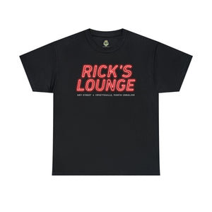 Rick's Lounge Hay Street Fayetteville Standard Fit Shirt T-Shirt Printify Black S 