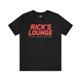 Rick's Lounge Unisex Jersey Short Sleeve Tee T-Shirt Printify Black M 