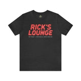 Rick's Lounge Unisex Jersey Short Sleeve Tee T-Shirt Printify Dark Grey Heather S 