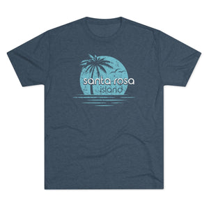 Santa Rosa Island Triblend Athletic Shirt T-Shirt Printify Tri-Blend Indigo M 