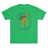 Schofield Barracks Tropical Paradise Distressed - Triblend Athletic Shirt T-Shirt Printify Tri-Blend Envy S 