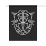 SFG on Black - Vertical Outdoor House & Garden Banners Home Decor Printify 