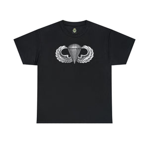 Silver Wings - Unisex Heavy Cotton Tee T-Shirt Printify Black S 