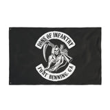 Sons of Infantry Fort Benning Chapter Double-Sided Flag - 36 x 60 Home Decor Printify 36'' × 60'' 