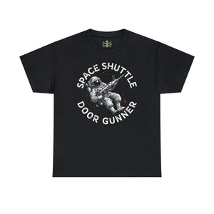 Space Shuttle Door Gunner - Unisex Heavy Cotton Tee T-Shirt Printify Black S 