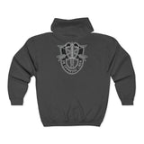 Special Forces Crest Zip Hoodie - Front and Back Hoodie Printify 