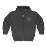 Special Forces Crest Zip Hoodie - Front and Back Hoodie Printify Dark Heather M 