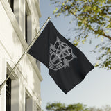 Special Forces Group Insignia Black Double-Sided Flag - 36 x 60 Home Decor Printify 
