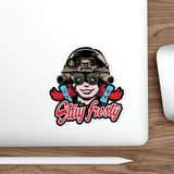 Stay Frosty Night Vision Die-Cut Sticker Paper products Printify 