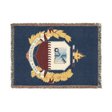 The Eisenhower School Woven Blanket Home Decor Printify Artwork 52'' × 37'' 