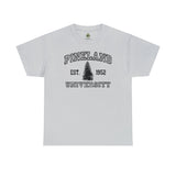 The Original Pineland University - Unisex Heavy Cotton Tee T-Shirt Printify Ice Grey S 