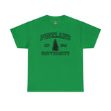 The Original Pineland University - Unisex Heavy Cotton Tee T-Shirt Printify Irish Green S 