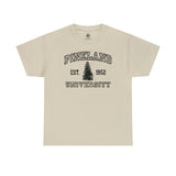 The Original Pineland University - Unisex Heavy Cotton Tee T-Shirt Printify Sand M 