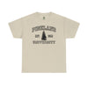 The Original Pineland University - Unisex Heavy Cotton Tee T-Shirt Printify Sand S 