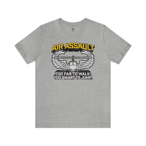 Too Smart Air Assault - Athletic Fit Team Shirt T-Shirt Printify S Athletic Heather 