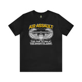 Too Smart Air Assault - Athletic Fit Team Shirt T-Shirt Printify S Black 