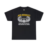 Too Smart Air Assault - Unisex Heavy Cotton Tee T-Shirt Printify Black S 