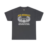 Too Smart Air Assault - Unisex Heavy Cotton Tee T-Shirt Printify Dark Heather S 