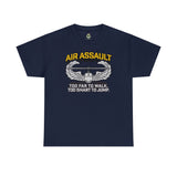 Too Smart Air Assault - Unisex Heavy Cotton Tee T-Shirt Printify Navy S 