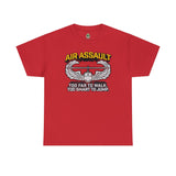 Too Smart Air Assault - Unisex Heavy Cotton Tee T-Shirt Printify Red S 