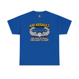 Too Smart Air Assault - Unisex Heavy Cotton Tee T-Shirt Printify Royal S 