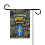 Triple Tab Tiger Stripe - Vertical Outdoor House & Garden Banners Home Decor Printify 