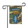 Triple Tab Woodland Camo - Vertical Outdoor House & Garden Banners Home Decor Printify 12'' × 18'' 