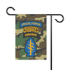 Triple Tab Woodland Camo - Vertical Outdoor House & Garden Banners Home Decor Printify 