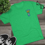 Triple Threat Shirt - Unisex Tri-Blend Crew Tee T-Shirt Printify 