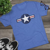 United States Air Forces DISTRESSED Insignia - Triblend Athletic Shirt T-Shirt Printify 