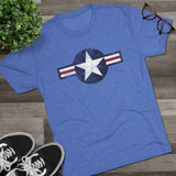 United States Air Forces DISTRESSED Insignia - Triblend Athletic Shirt T-Shirt Printify 