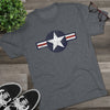 United States Air Forces DISTRESSED Insignia - Triblend Athletic Shirt T-Shirt Printify 