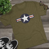 United States Air Forces DISTRESSED Insignia - Triblend Athletic Shirt T-Shirt Printify 