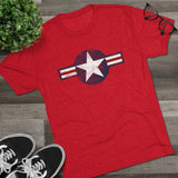 United States Air Forces DISTRESSED Insignia - Triblend Athletic Shirt T-Shirt Printify 