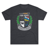 University of Pineland Medic - Full Color Edition - Triblend Athletic Shirt T-Shirt Printify Tri-Blend Vintage Navy S 