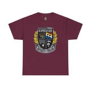 University of Pineland - Unisex Heavy Cotton Tee T-Shirt Printify Maroon S 