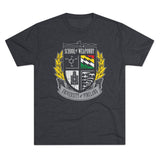 University of Pineland Weapon Specialist - Full Color Edition - Triblend Athletic Shirt T-Shirt Printify Tri-Blend Vintage Navy S 
