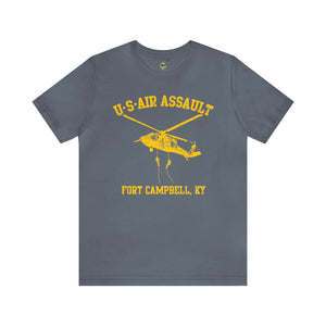 US Air Assault Forces - Unisex Jersey Short Sleeve Tee T-Shirt Printify Steel Blue S 