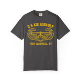 US Air Assault Fort Campbell Dyed Soft Cotton Shirt T-Shirt Printify Graphite S 