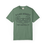 US Air Assault Fort Campbell Dyed Soft Cotton Shirt T-Shirt Printify Light Green S 