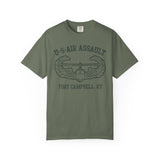 US Air Assault Fort Campbell Dyed Soft Cotton Shirt T-Shirt Printify Moss S 