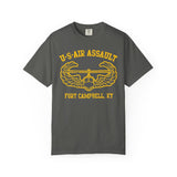 US Air Assault Fort Campbell Dyed Soft Cotton Shirt T-Shirt Printify Pepper S 