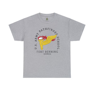 US Army Pathfinder School - Fort Benning - Unisex Heavy Cotton Tee T-Shirt Printify Sport Grey S 