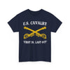 US Cavalry - First In Last Out - Unisex Heavy Cotton Tee T-Shirt Printify 