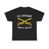 US Cavalry - First In Last Out - Unisex Heavy Cotton Tee T-Shirt Printify Black S 