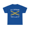 US Cavalry - First In Last Out - Unisex Heavy Cotton Tee T-Shirt Printify Royal S 