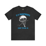 US Paratroops Camp Toccoa GA - Unisex Jersey Short Sleeve Tee T-Shirt Printify Dark Grey Heather S 