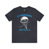US Paratroops Camp Toccoa GA - Unisex Jersey Short Sleeve Tee T-Shirt Printify Heather Navy S 