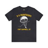 US Paratroops Fort Campbell KY - Unisex Jersey Short Sleeve Tee T-Shirt Printify Dark Grey S 