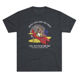 USAAF First Motion Picture Unit Triblend Athletic Shirt T-Shirt Printify Tri-Blend Vintage Navy M 
